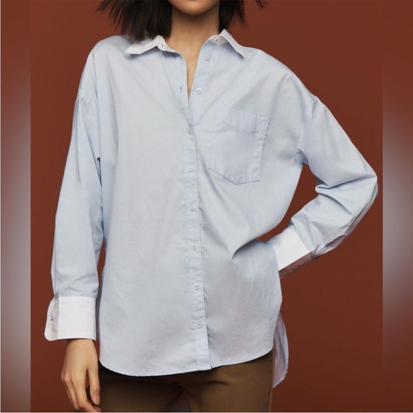 Anthropologie Bennet Button Down Shirt Sz-Xs - Picture 1 of 16